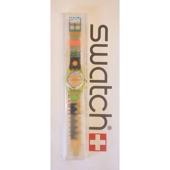 Swatch watch ARTIC STAR GJ108 1992 Standard Gents New old stock - Picture 2 of 6